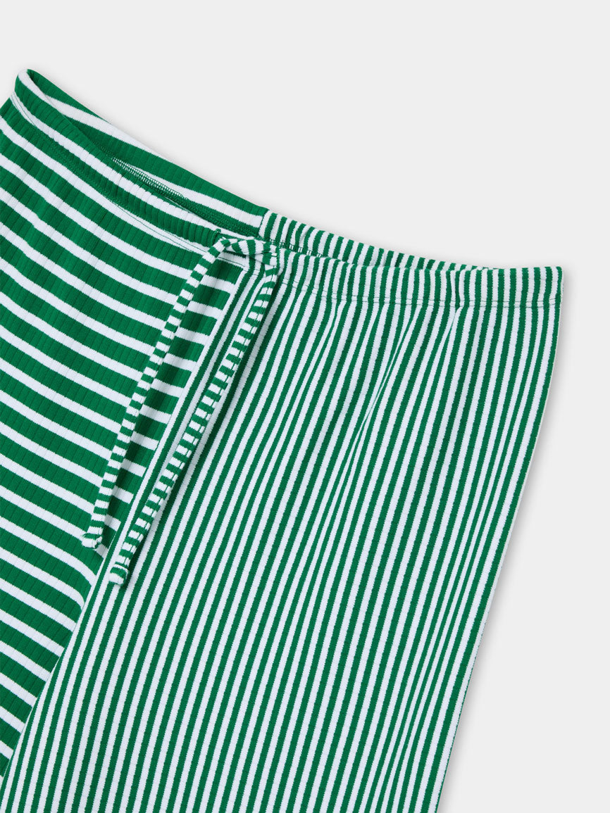 GREEN STRIPPED PANTS