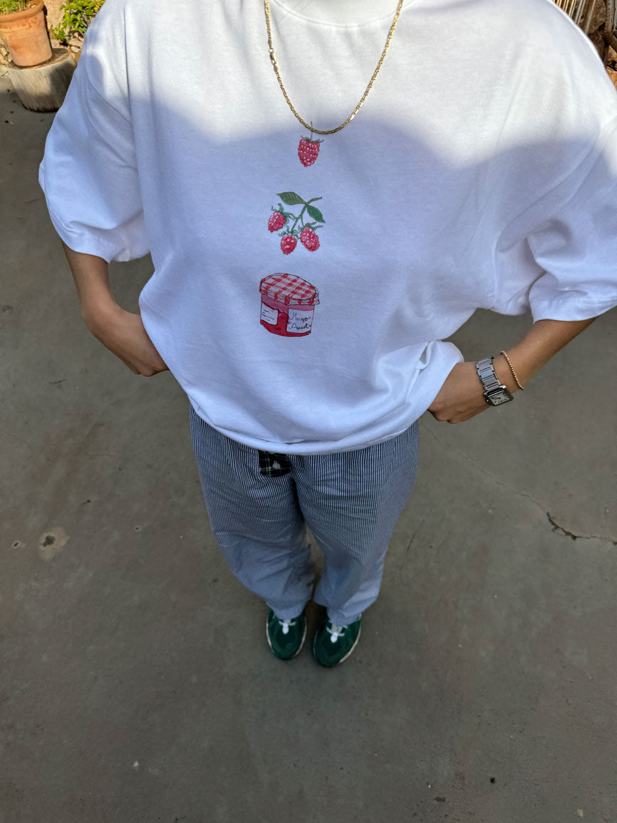 RASPBERRY ORGANIC TEE
