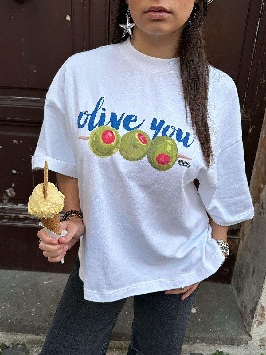 OLIVE YOU ORGANIC TEE