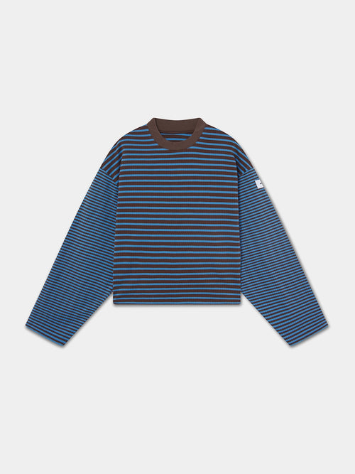 BB KNIT STRIPED PULLOVER