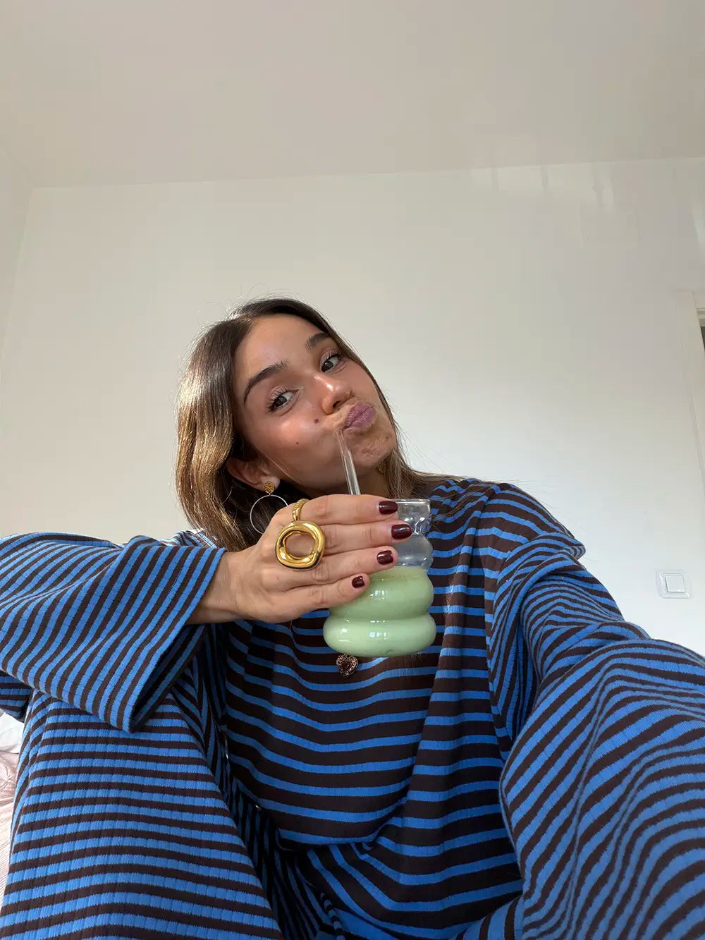 BB KNIT STRIPED PULLOVER