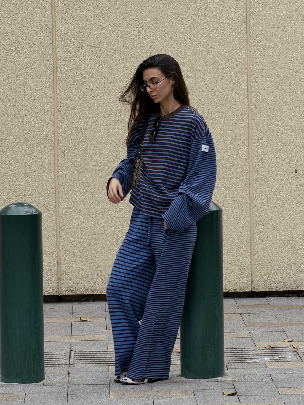 BB KNIT STRIPED PULLOVER