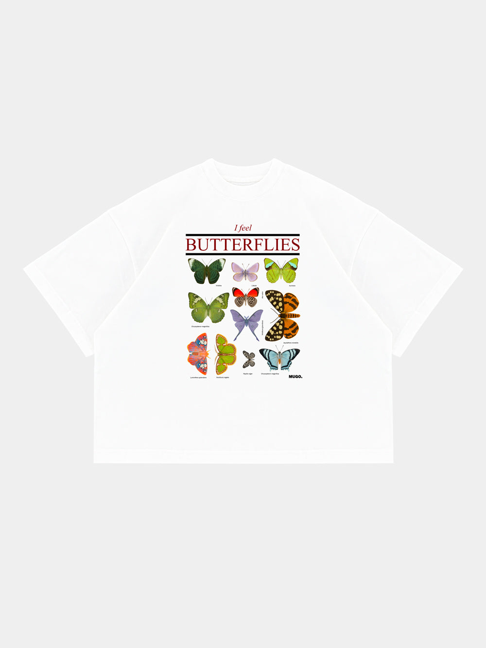 BUTTERFLIES WHITE TEE