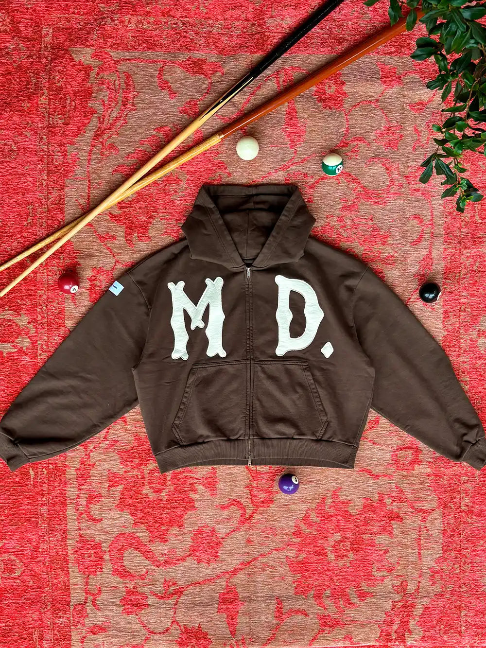 CIRCUS BROWN ZIP HOODIE