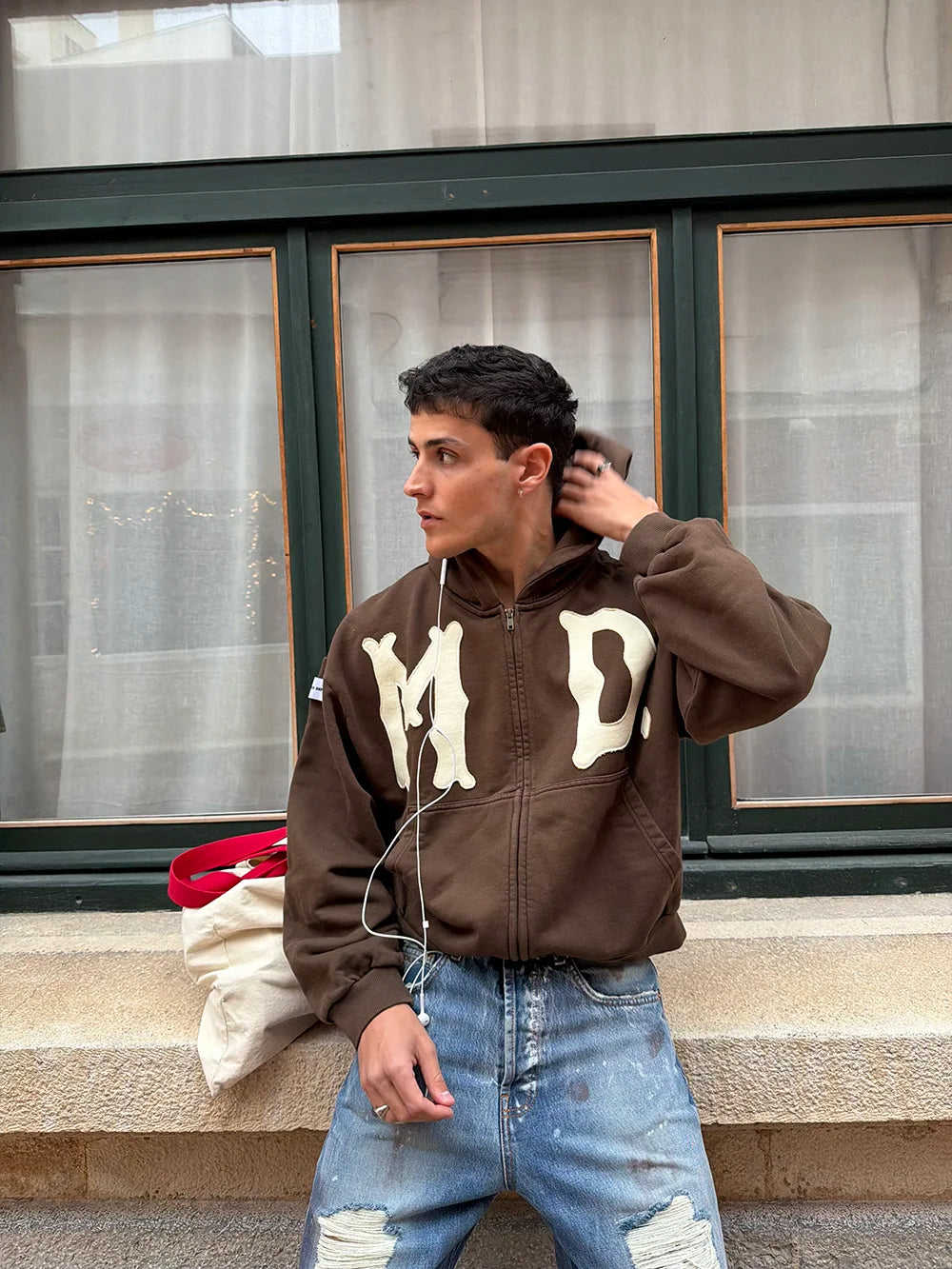 CIRCUS BROWN ZIP HOODIE