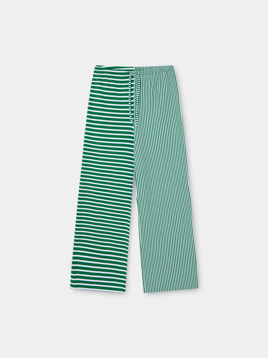 GREEN STRIPPED PANTS