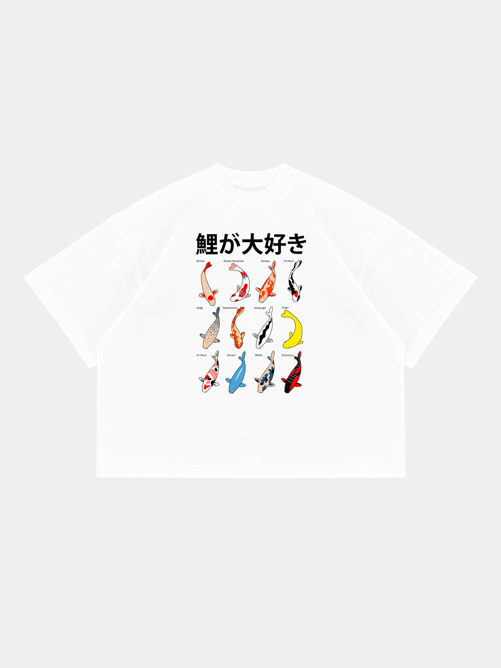 KOI FISH WHITE TEE