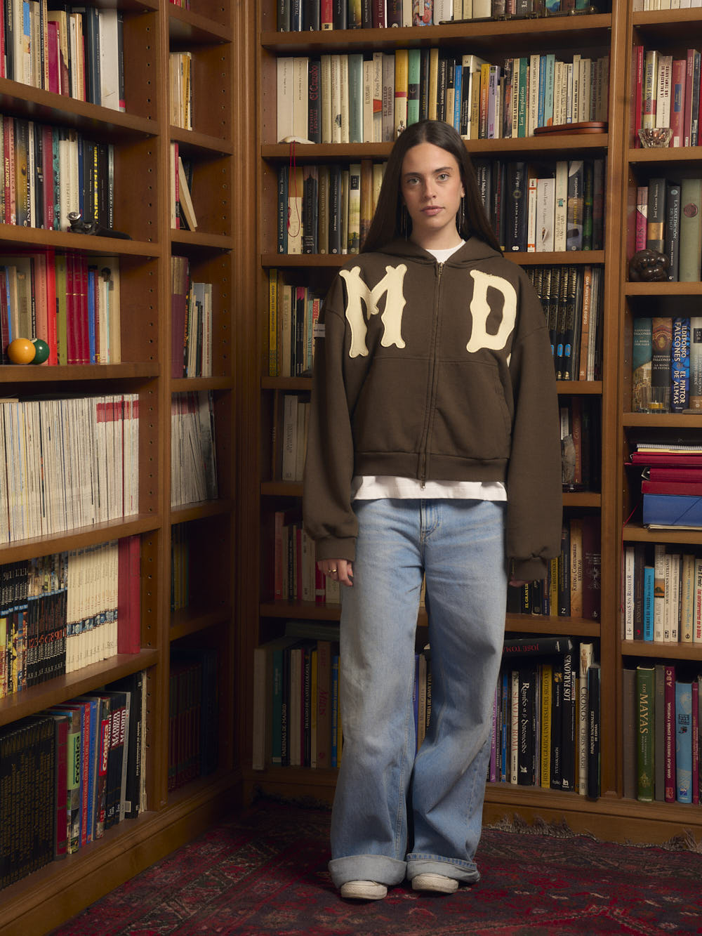 CIRCUS BROWN ZIP HOODIE