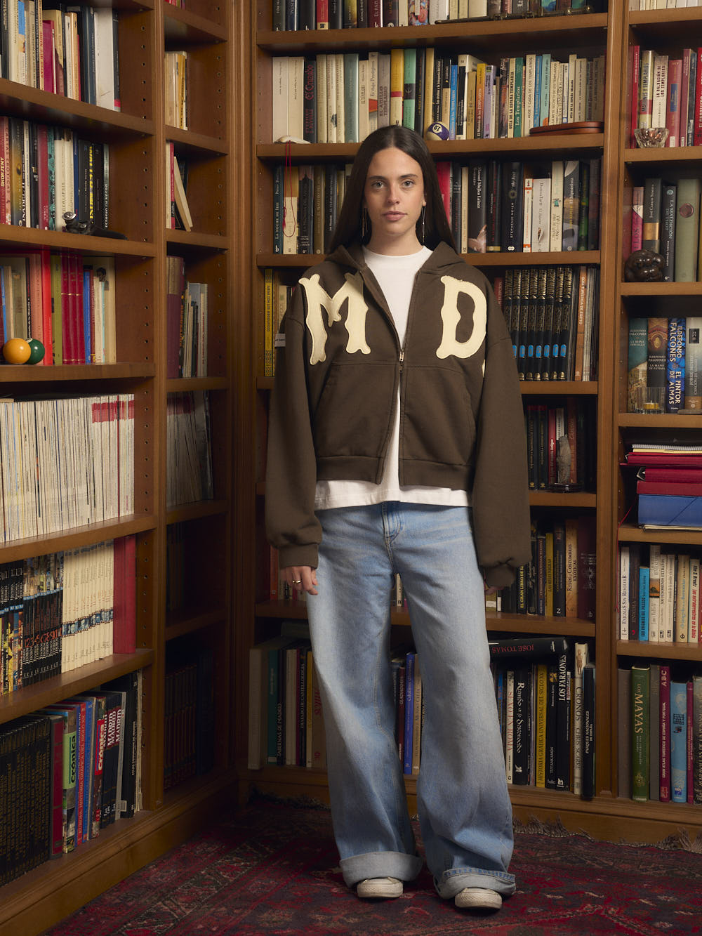 CIRCUS BROWN ZIP HOODIE