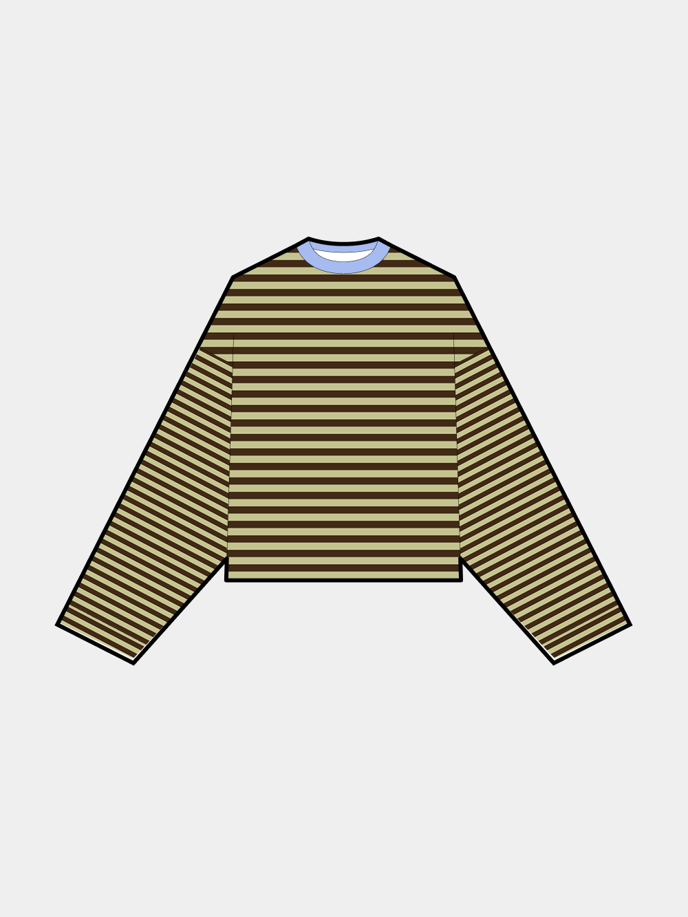 BEE KNIT STRIPED PULLOVER