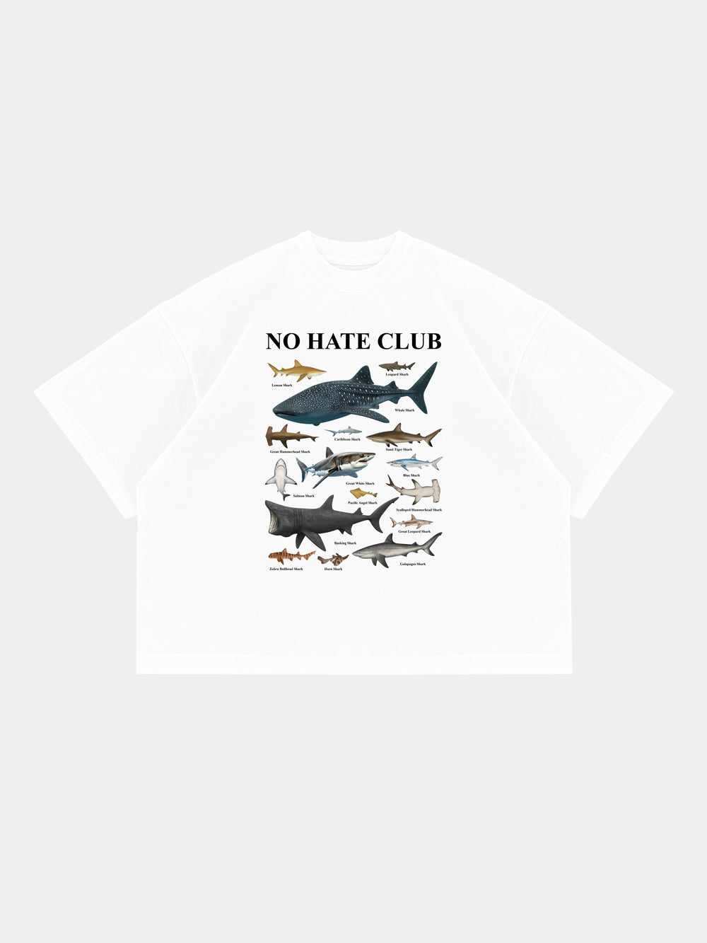 NO HATE CLUB WHITE TEE
