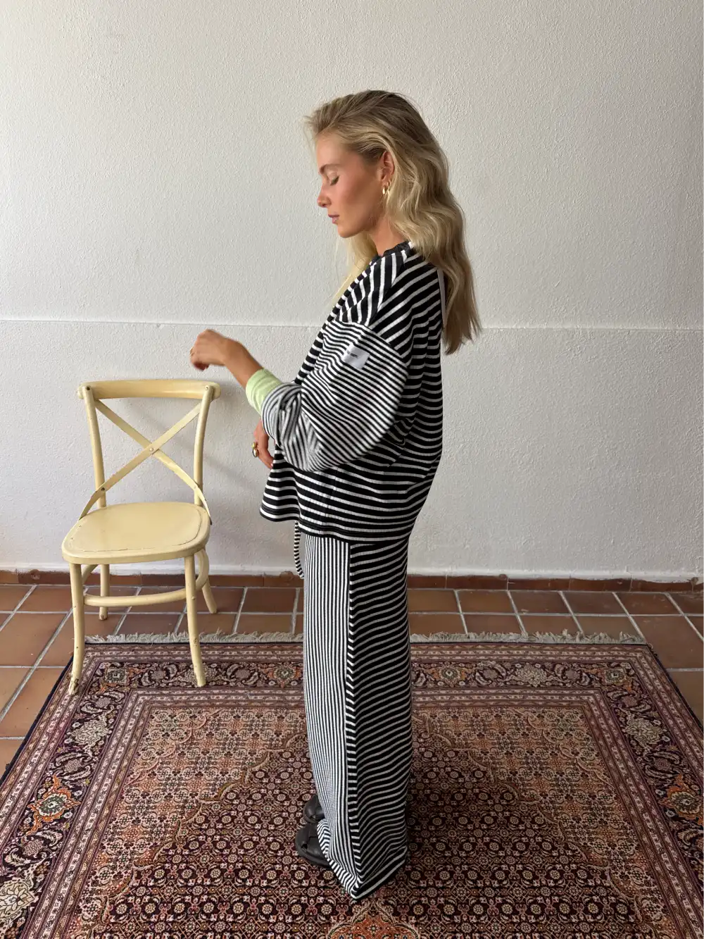 ZEBRA STRIPED PULLOVER