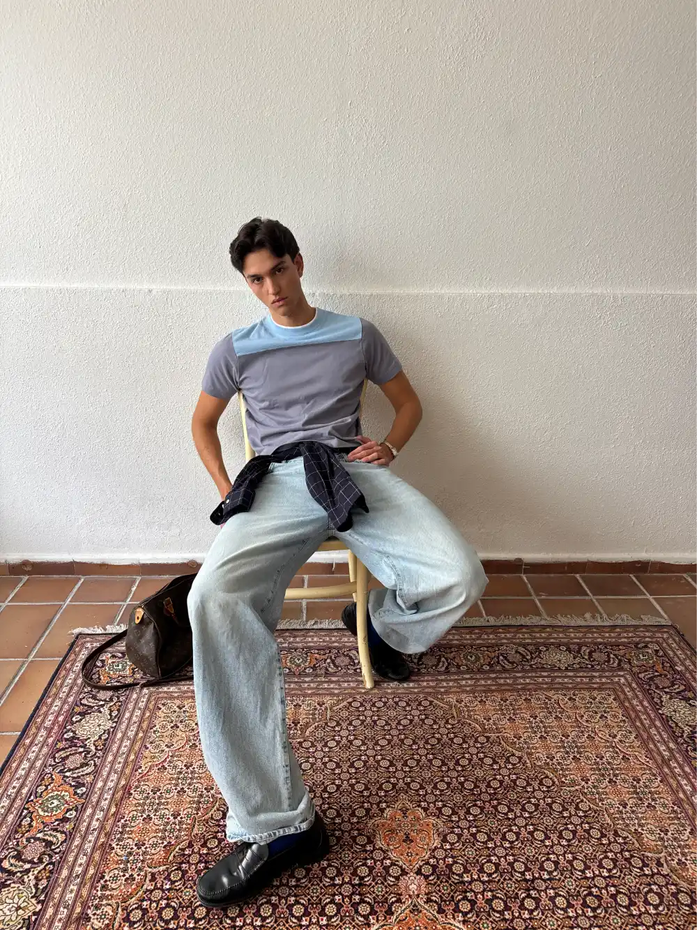 GRANITE SQUARE NECK SLIM TSHIRT