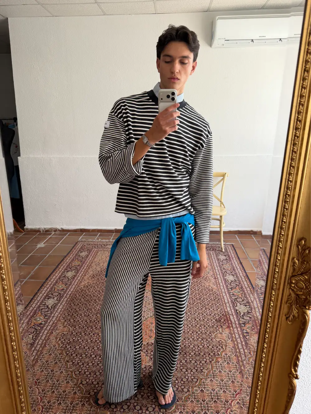 ZEBRA STRIPED PULLOVER