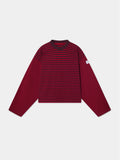 WINE STRIPED PULLOVER