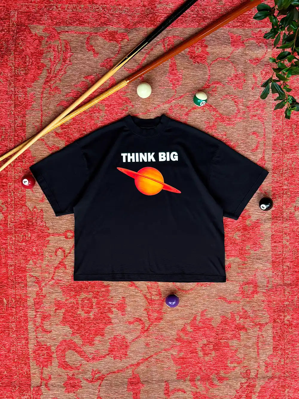 THINK BIG BLACK TEE
