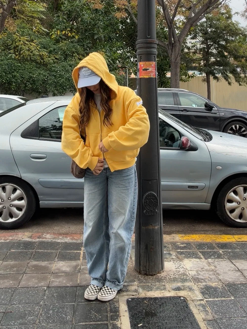 YES YELLOW ZIP HOODIE